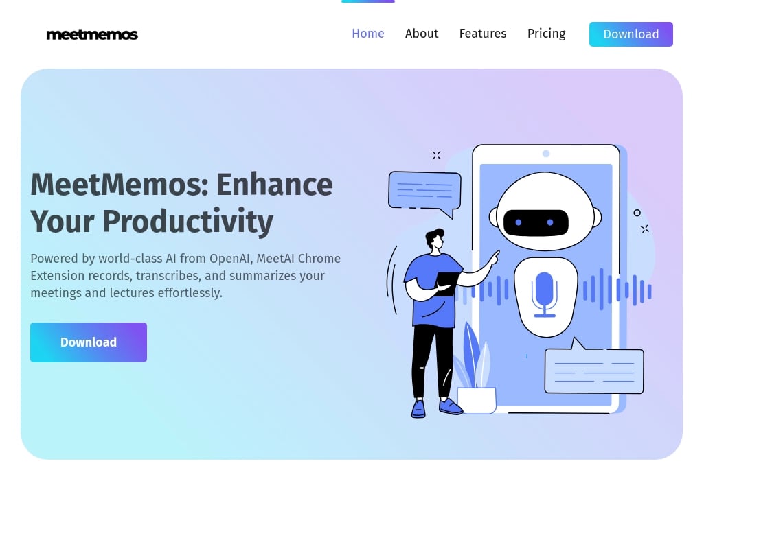 MeetMemos AI：提升您的生產力