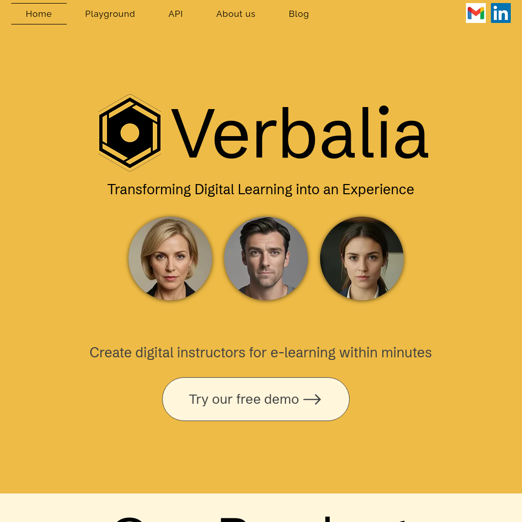 Verbalia - AI Instructor Generator for Engaging Video Content