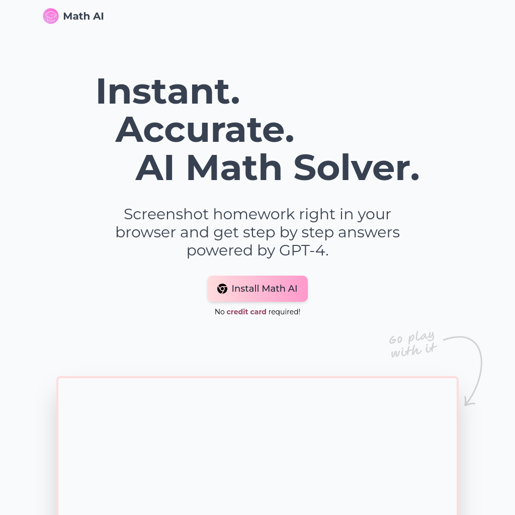 Math AI Solver - Instantly Solve Math Problems with Step-by-Step Answers