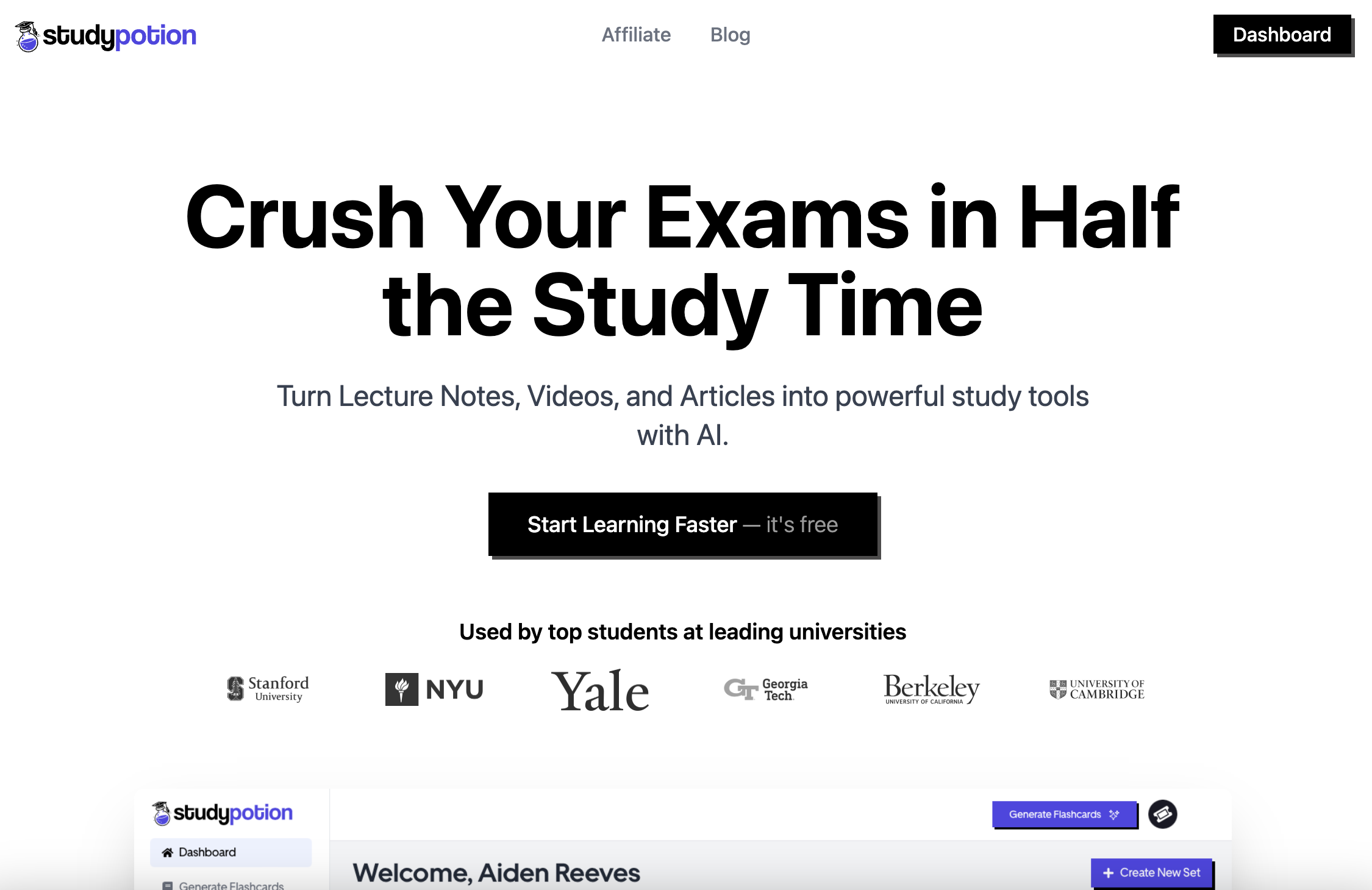 Study Potion AI - Your AI-Powered Study Assistant