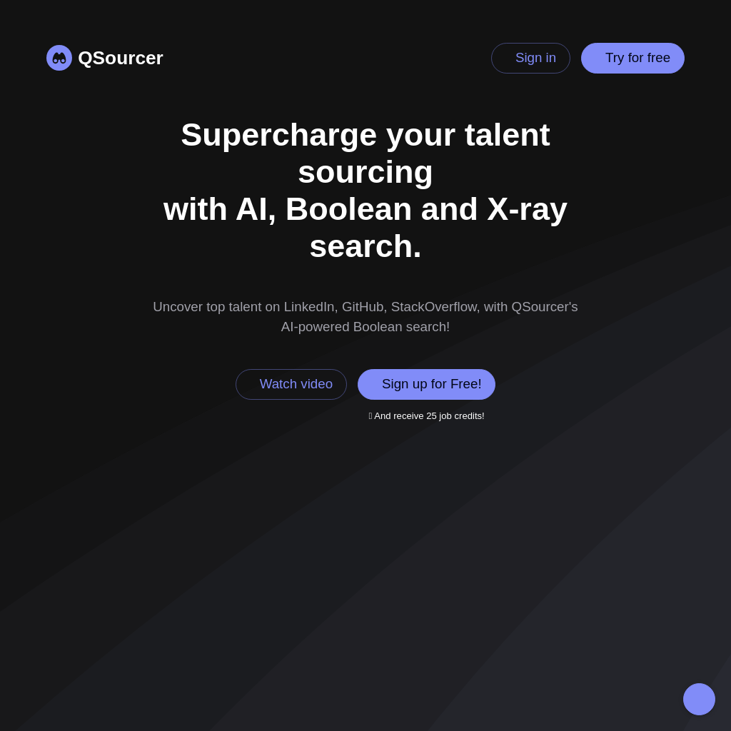 qsourcer.com - Acquisition de talents avec AI, recherche Boolean et X-ray.