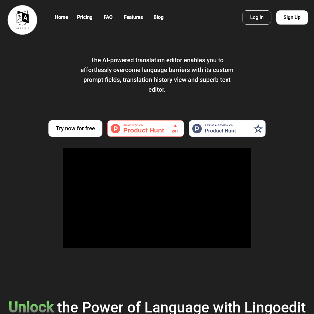 Lingoedit 2.0 - Simplify translation and editing with your AI language companion