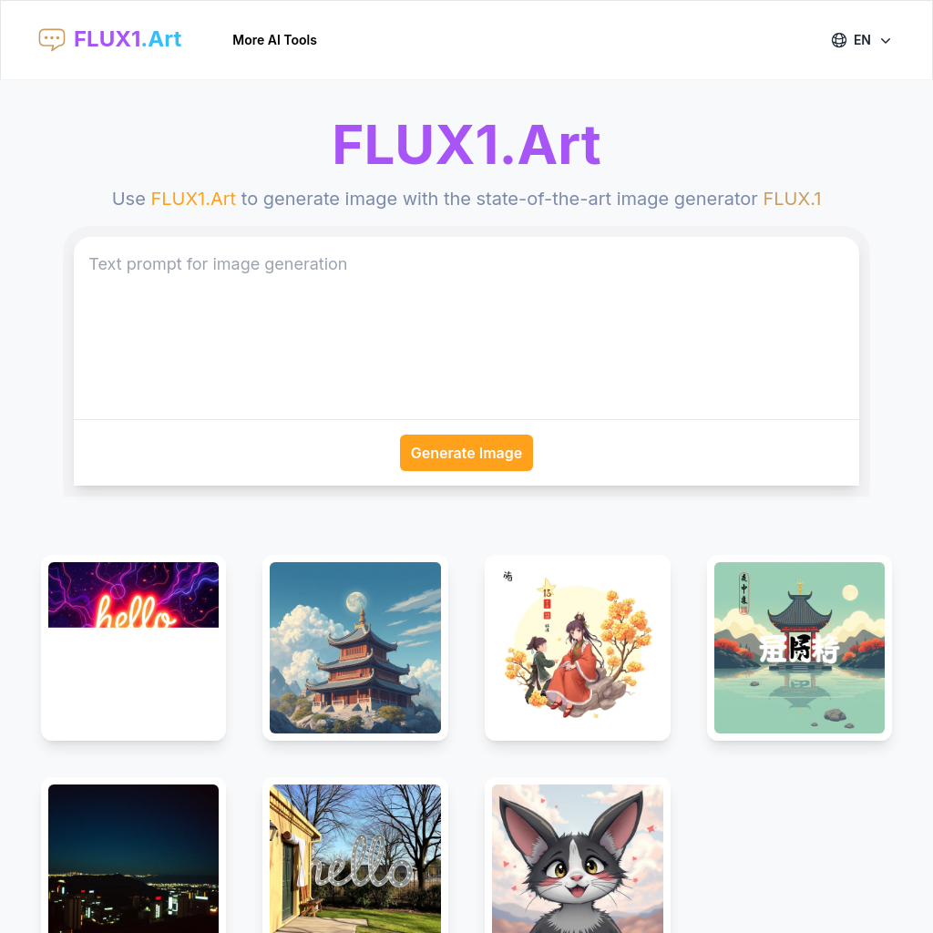 FLUX1.Art：免費FLUX.1訪問 - 顛覆性的圖像生成器