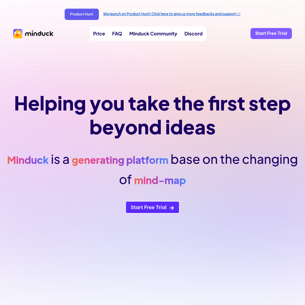 Minduck AI - Turn Thoughts into Creation with Mind-Map Changing