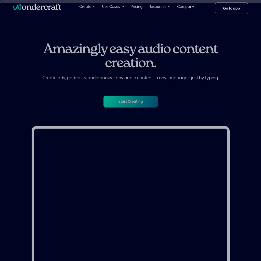 Wondercraft AI - Create Amazing Audio Content Easily