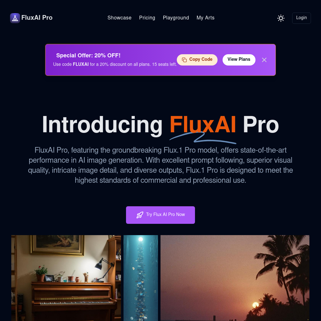 Flux AI Pro - Advanced Flux Image Generator