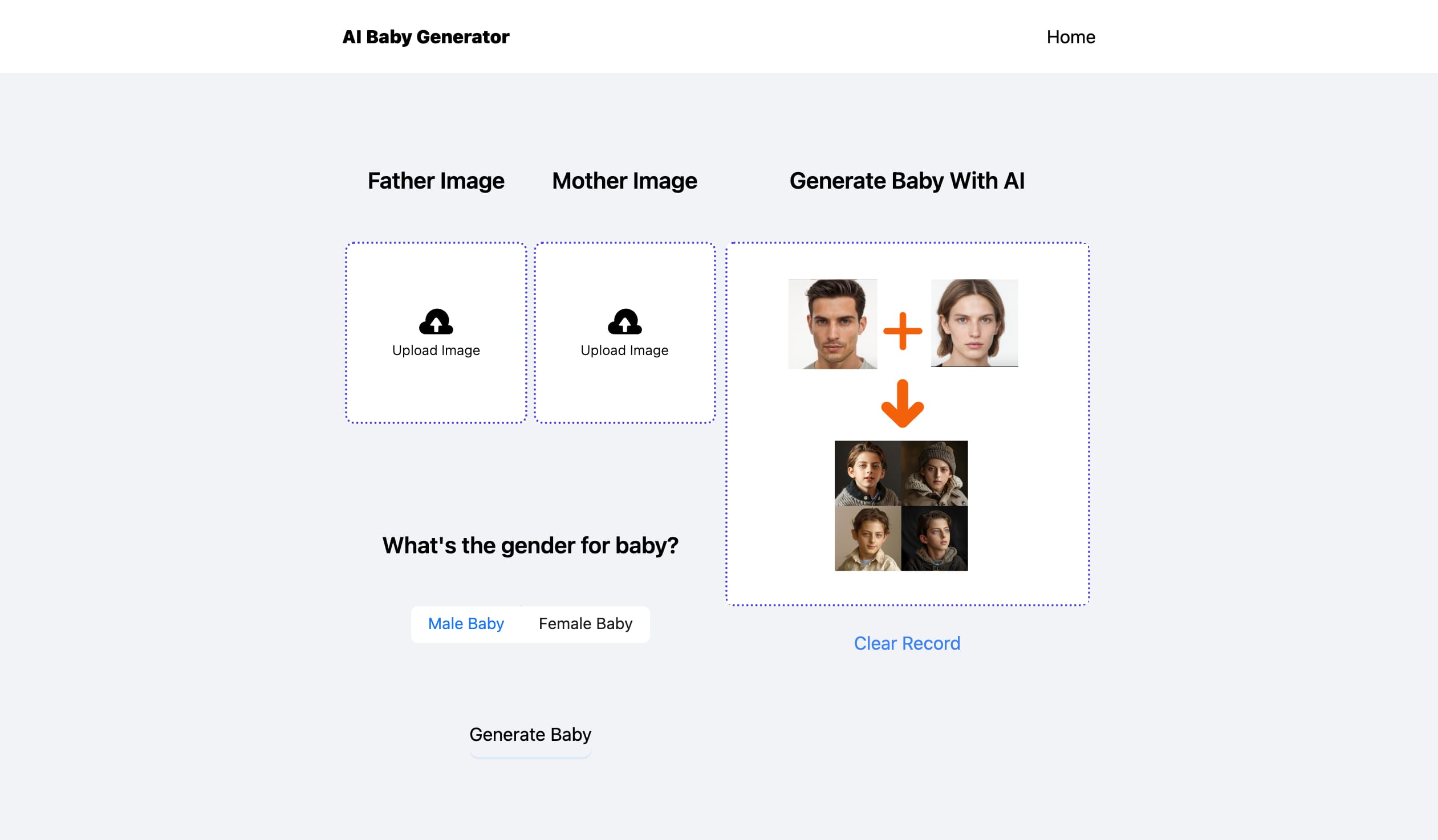 AI Baby Generator | Generate Your Future Baby Photos