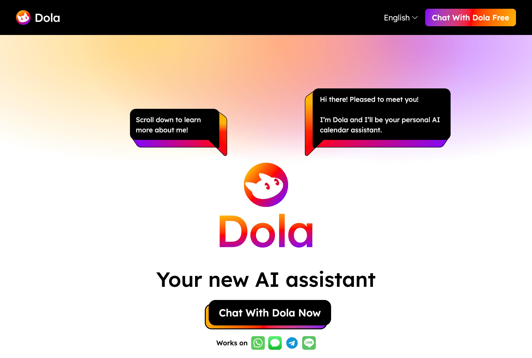 Dola - AI Calendar Assistant