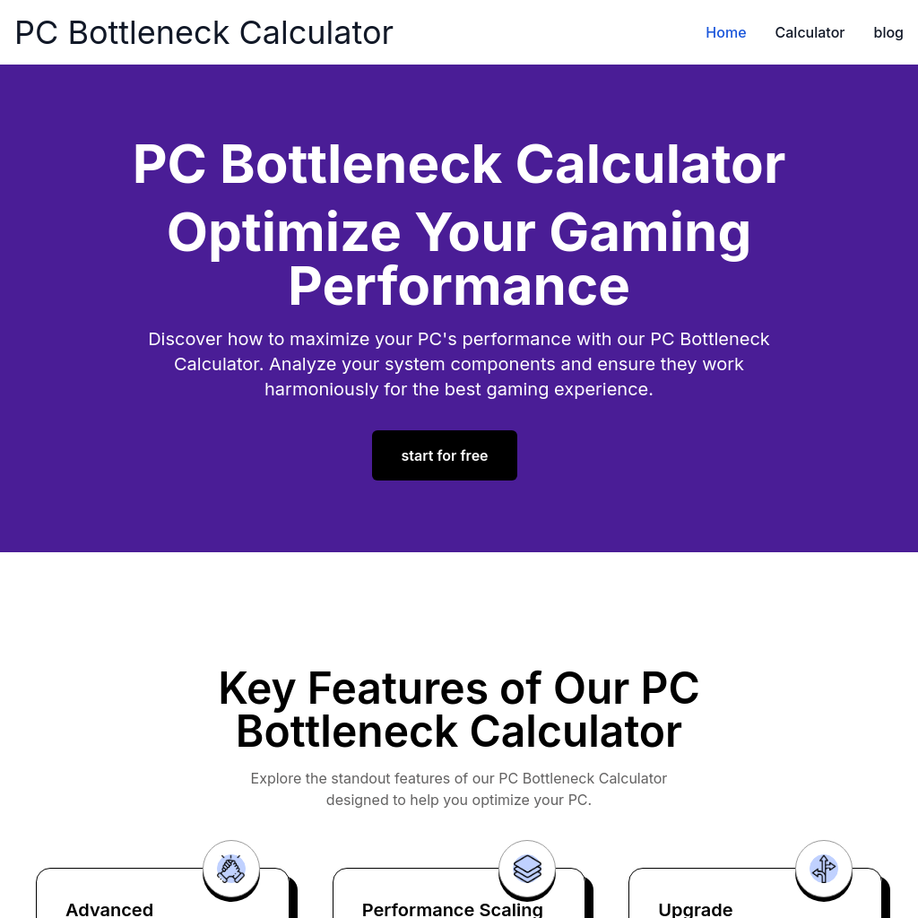 PC Bottleneck Calculator: Optimize Your Gaming Performance - Bottleneck Calculators