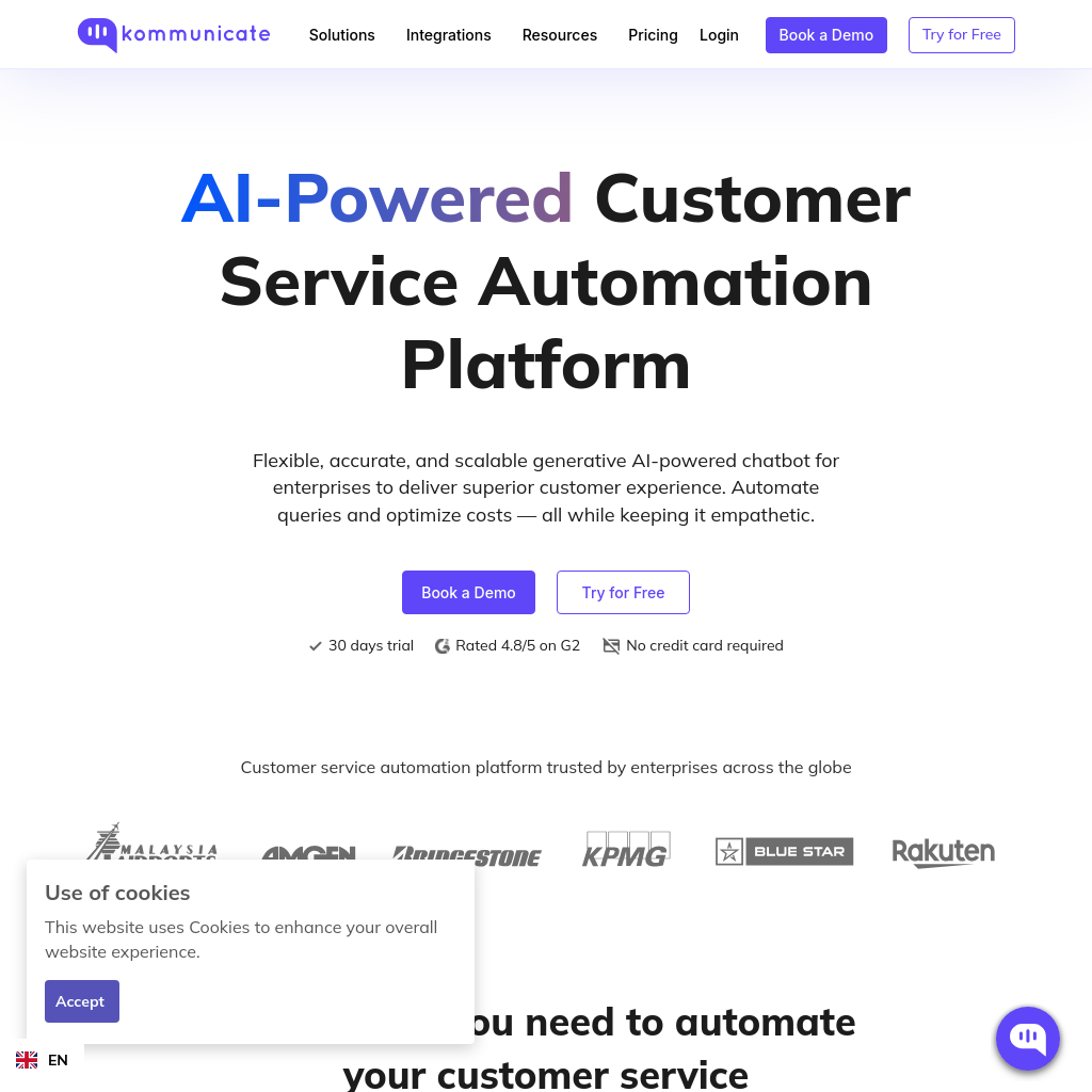 Plataforma de Automatización de Servicio al Cliente Potenciada por IA | Kommunicate