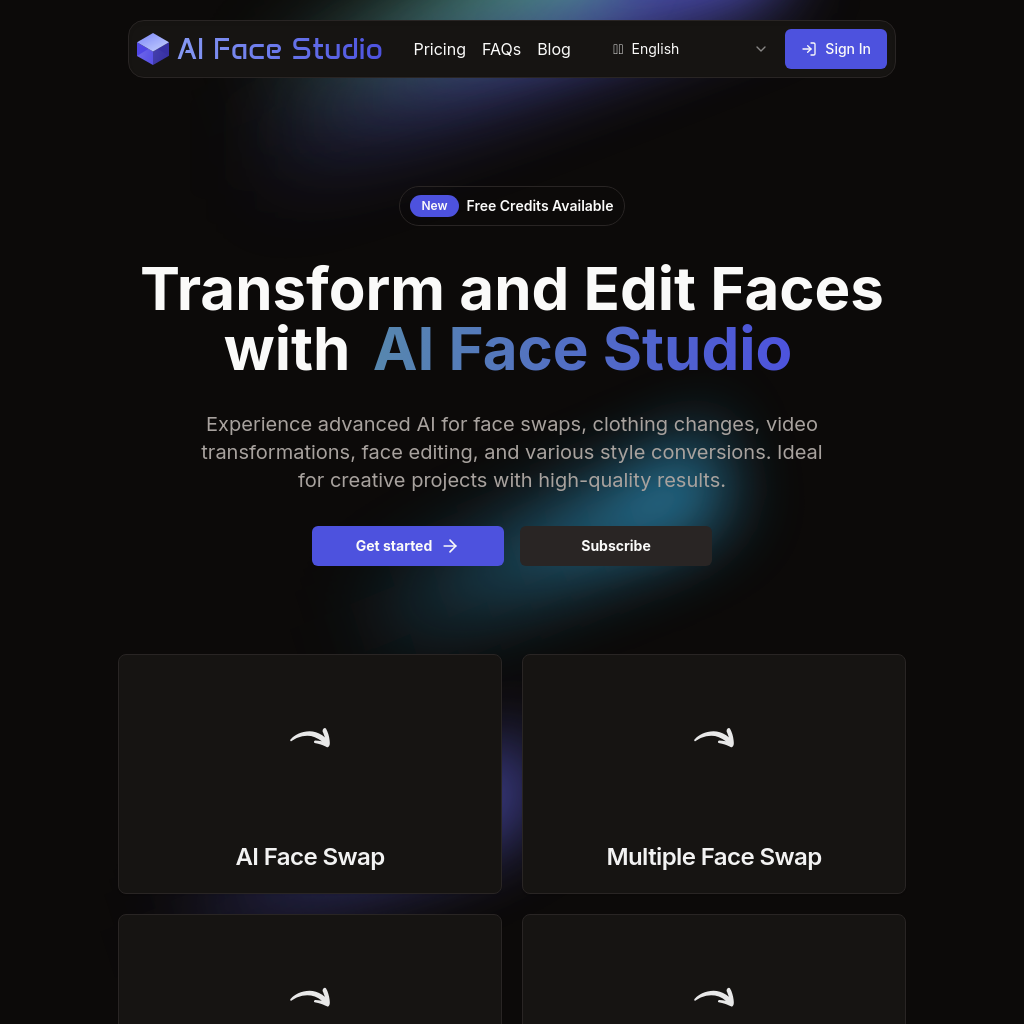 AI Face Studio - Herramientas de Transformación y Edición de Rostros con IA