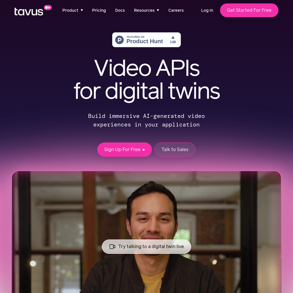 Tavus - Conversational Replicas: Build with Real-Time Digital Twins