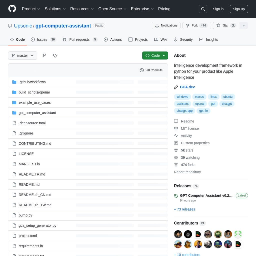 GitHub - Upsonic/gpt-computer-assistant: AI開発フレームワークPythonでAppleインテリジェンスのような製品向け