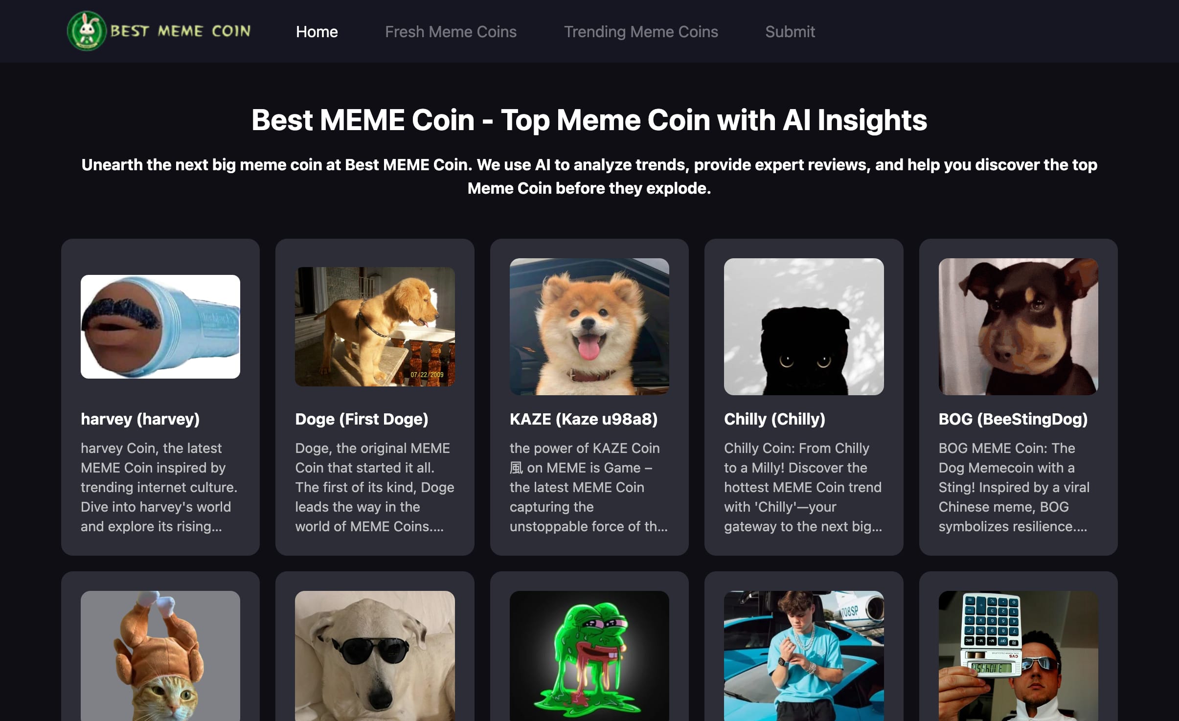 Best MEME Coin - Top Meme Coin with AI Insights