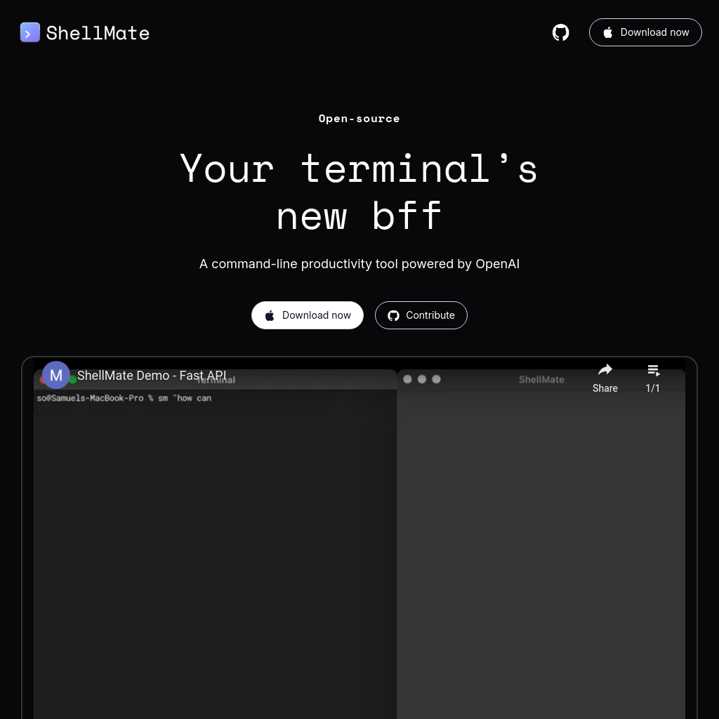 ShellMate - Your Mac Terminal's New BFF | DeepSpring.ai