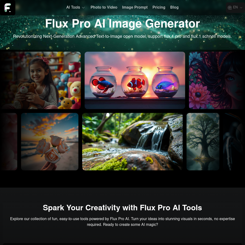 Flux Pro AI Image Generator - Transform Text to Stunning Images