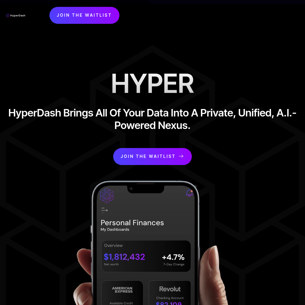 HyperDash | Create Stunning AI-Powered Dashboards Instantly