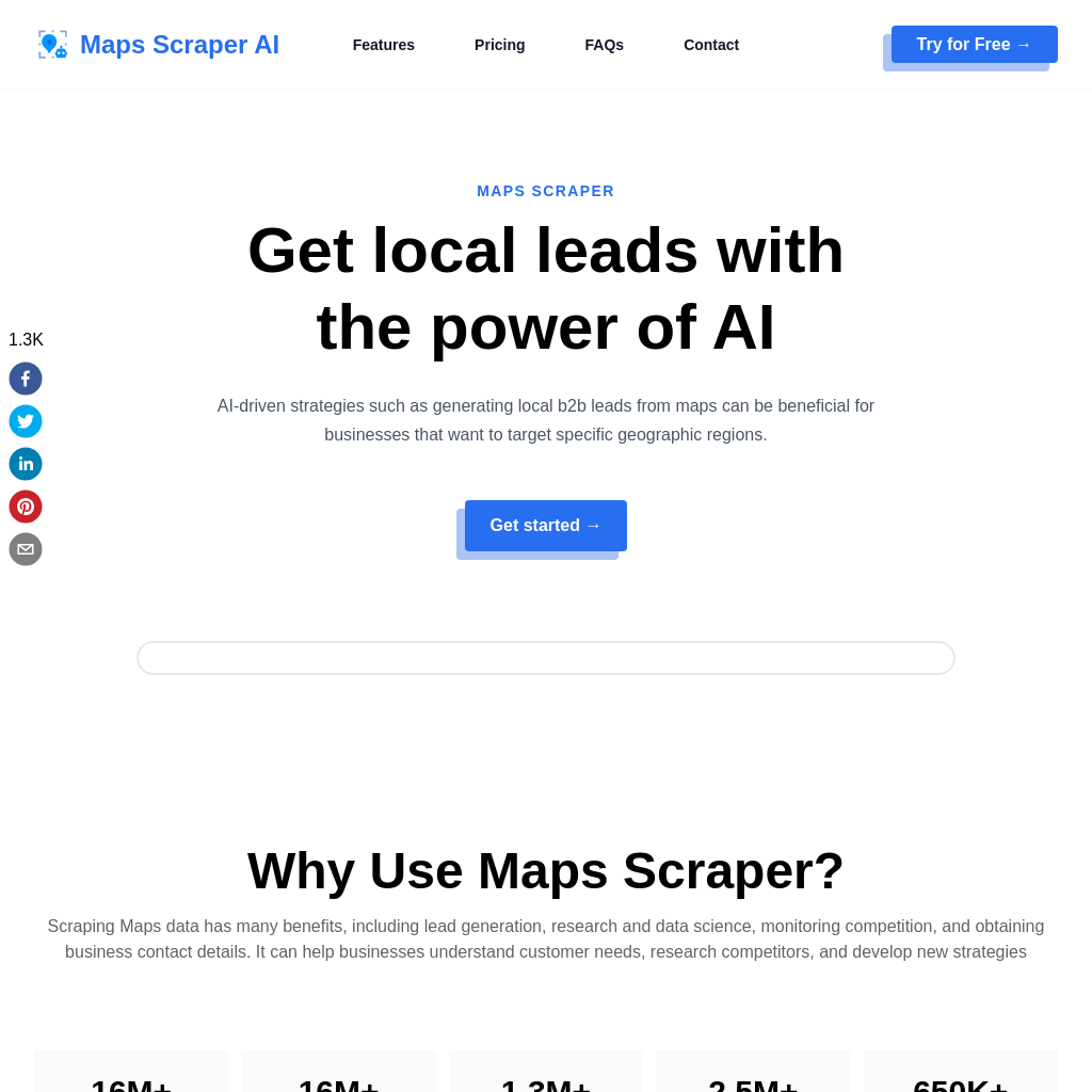 Scraper de Mapas e Extrator de Leads | MapsScraperAI