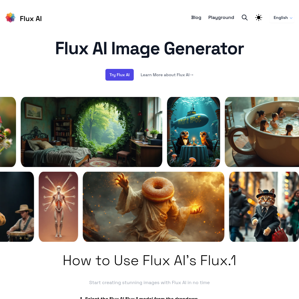 Flux AI: 圖像生成器與 Flux.1