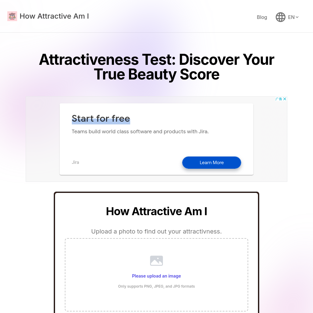 How Attractive Am I - 魅力テストと顔の分析であなたの美しさを発見