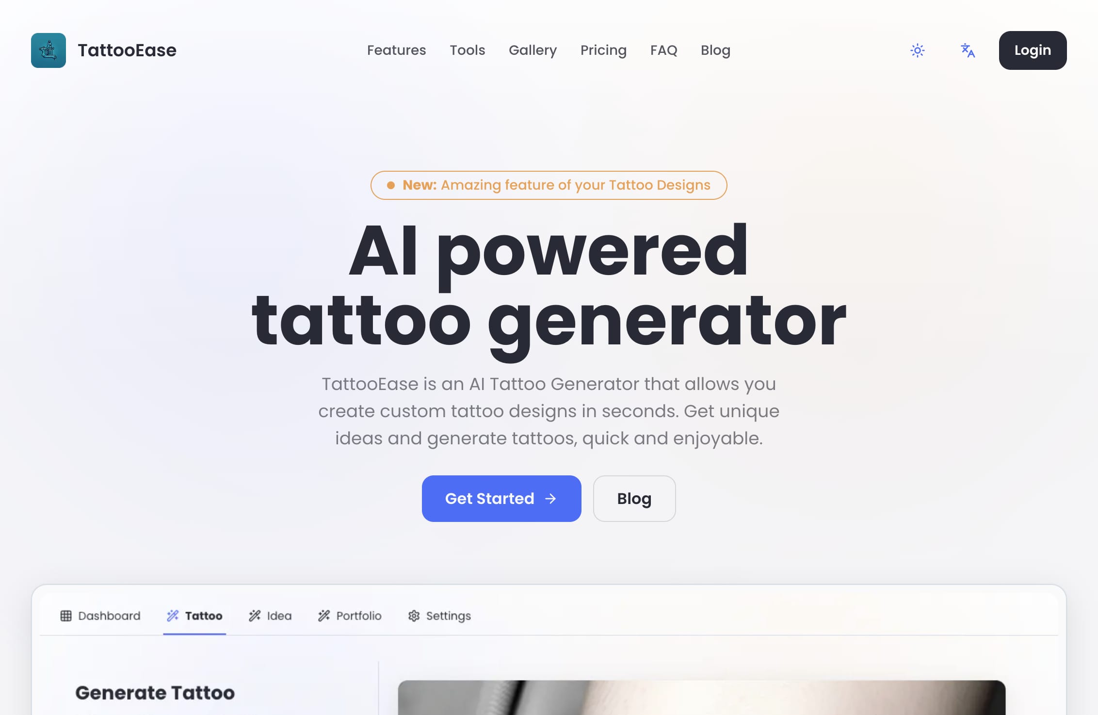 TattooEase | AI-Powered Tattoo Design Generator