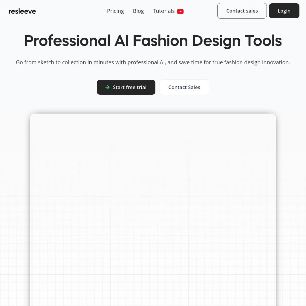 Resleeve | Revolutionizing Fashion Design with AI Tools