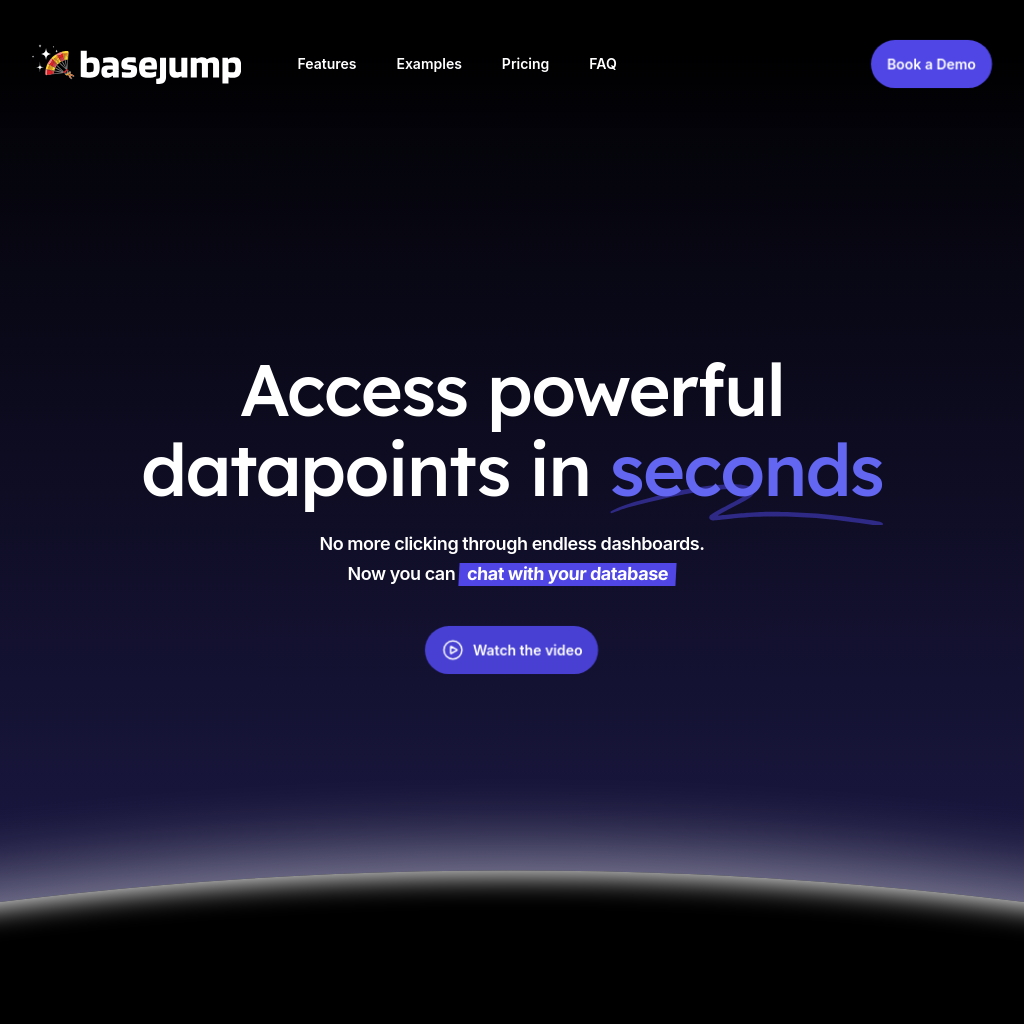 Basejump AI - Instant Data Access Through Conversational Queries