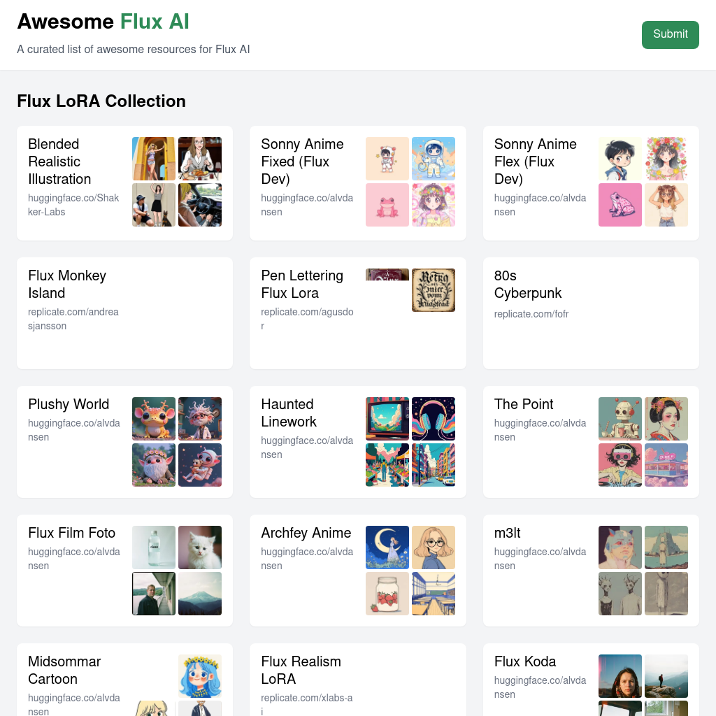 Awesome Flux AI - Ressources Innovantes pour Flux AI