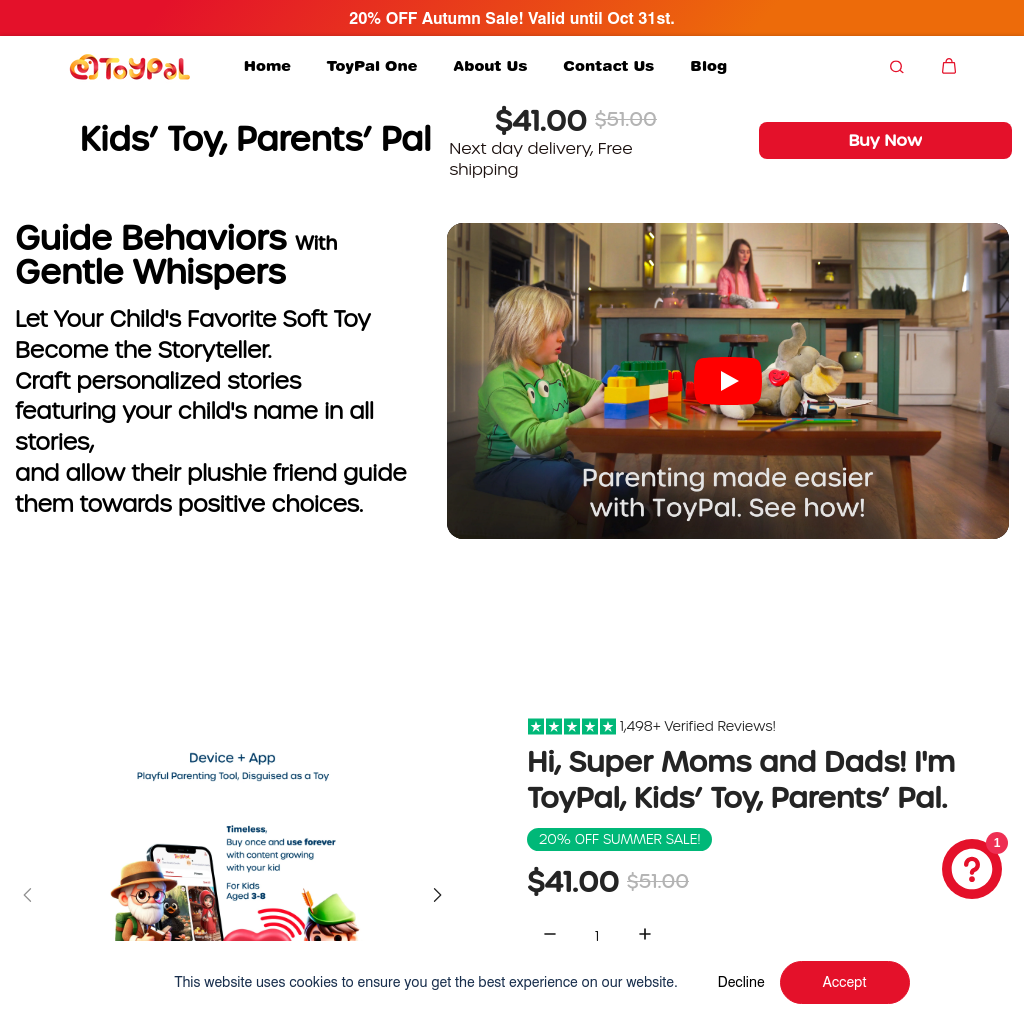 ToyPal - Transform Soft Toys into Storytellers for Kids