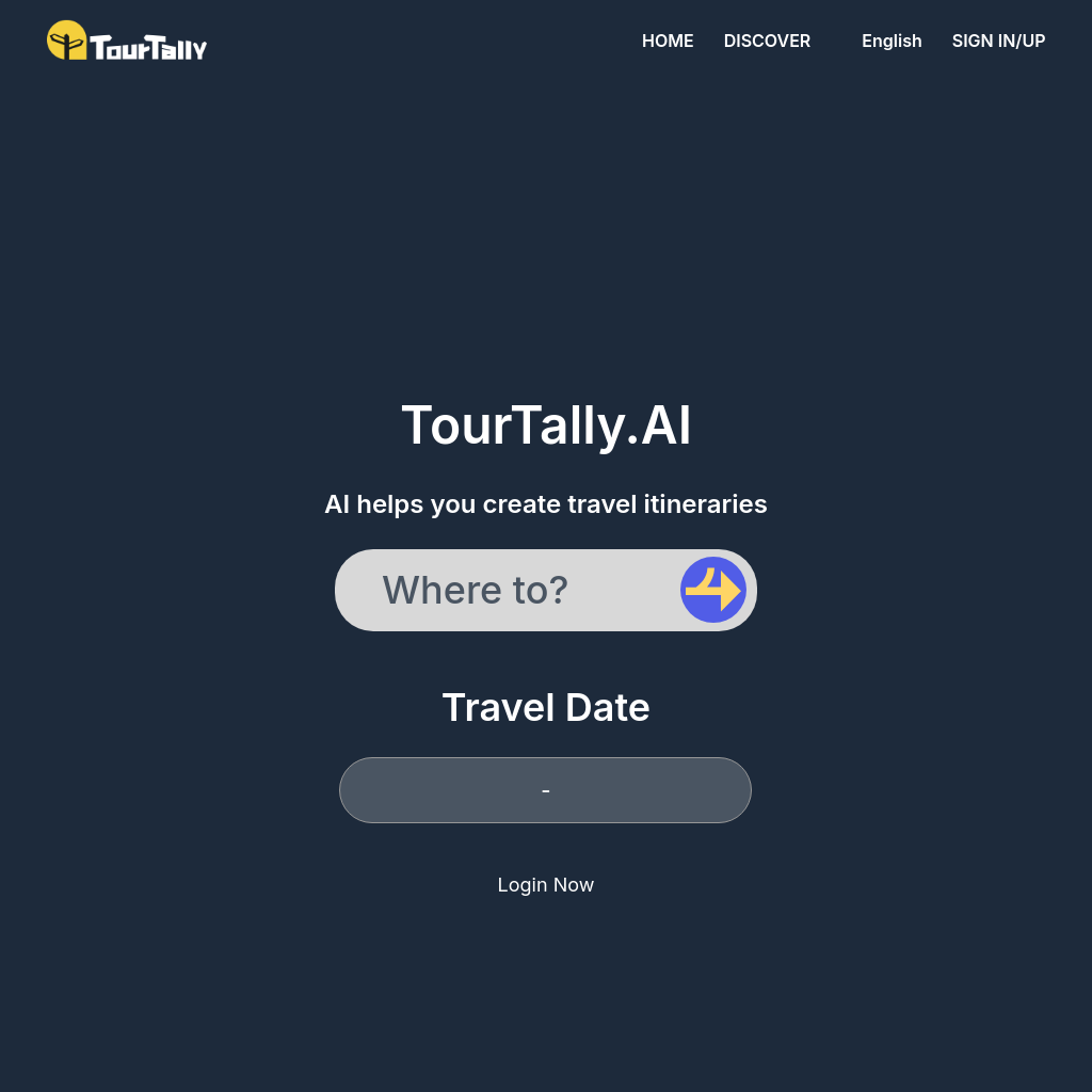 TourTally: Free AI Travel Itinerary Planner for Customized Trips