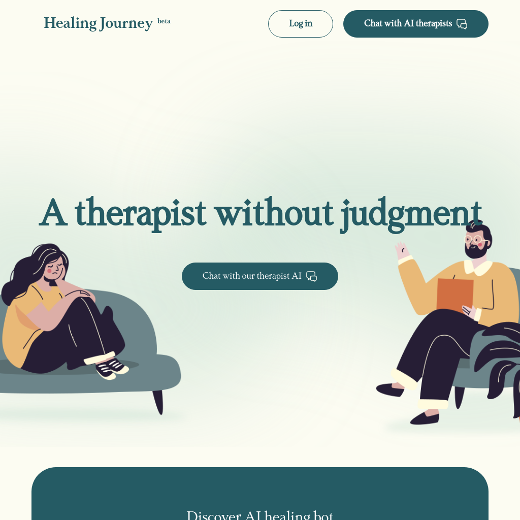 HealingJourney: Thérapie AI Accessible à Tout Moment