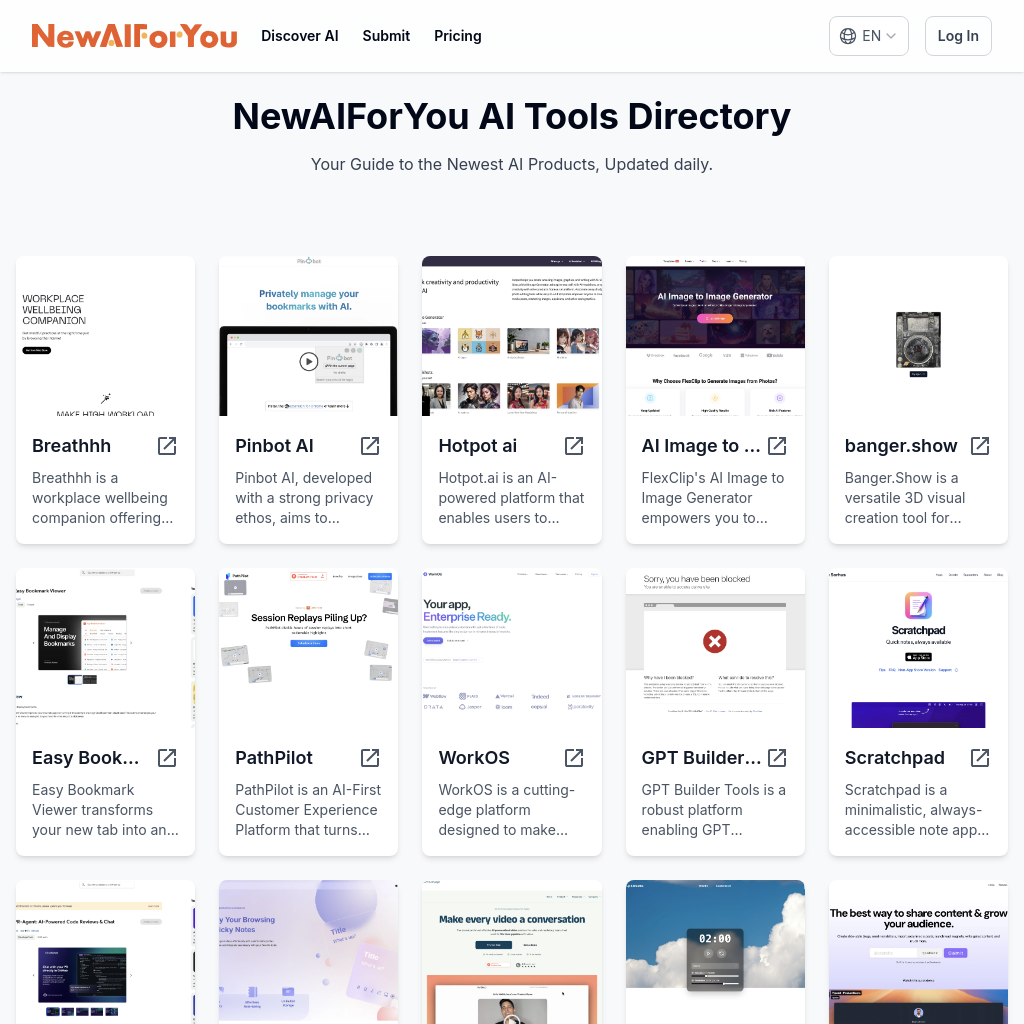 NewAIForYou: Discover the Best AI Tools of 2024 Daily