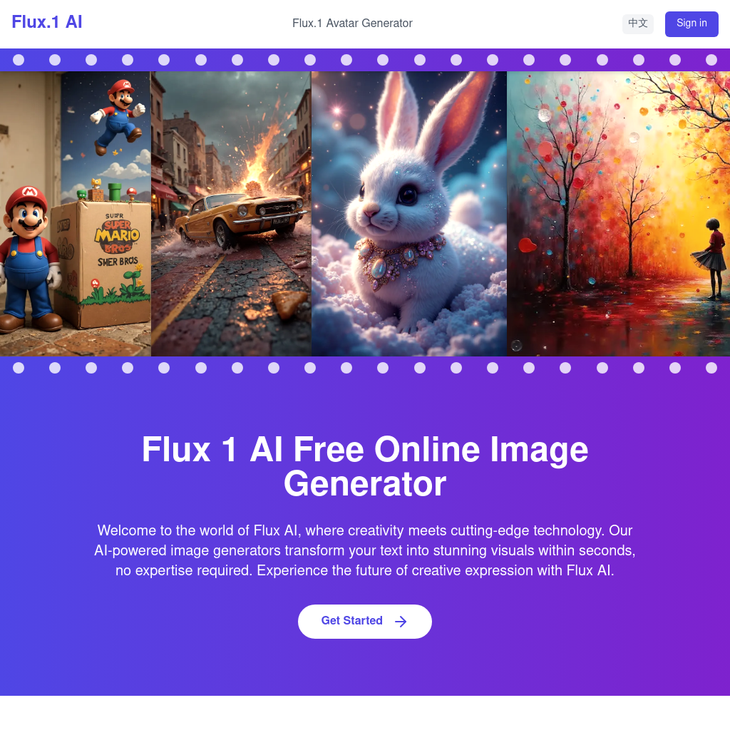 Flux AI: Free Online Image Generator | Create Stunning Visuals Instantly