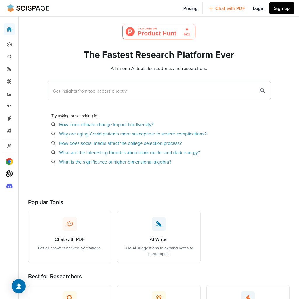 SciSpace AI Academic Writer - Advanced Research Assistant for Academics