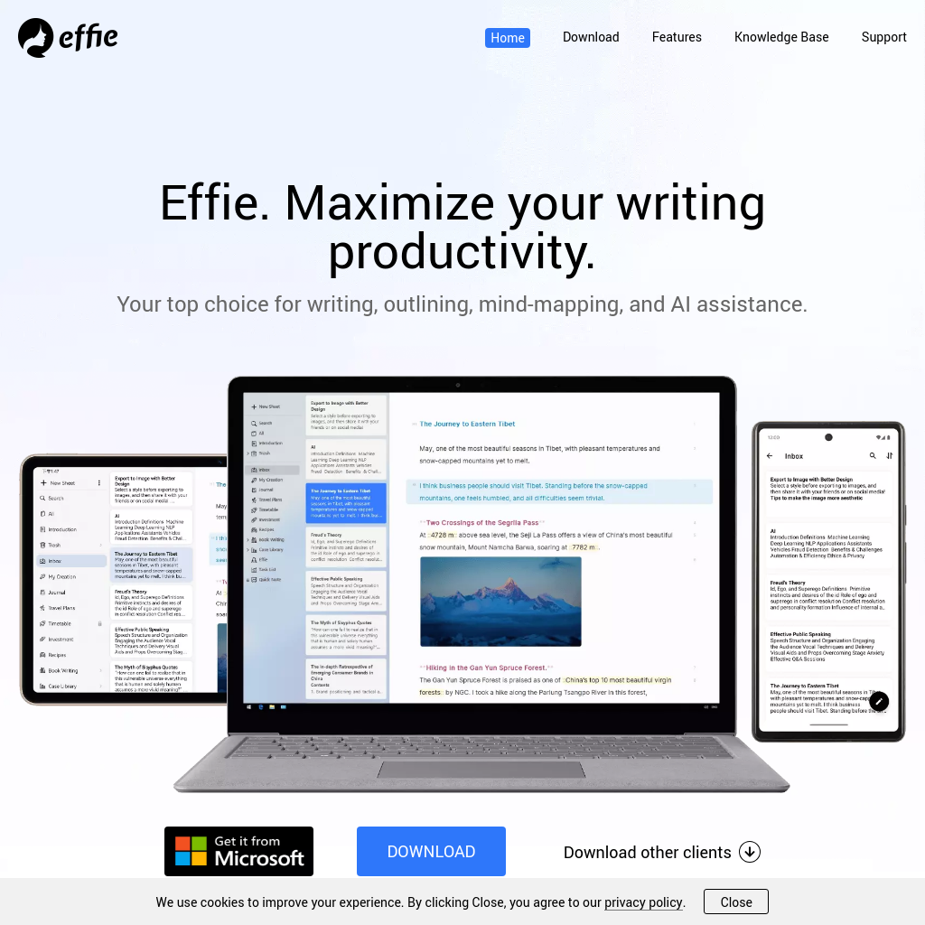 Effie - Your Ultimate Writing Companion for Creativity