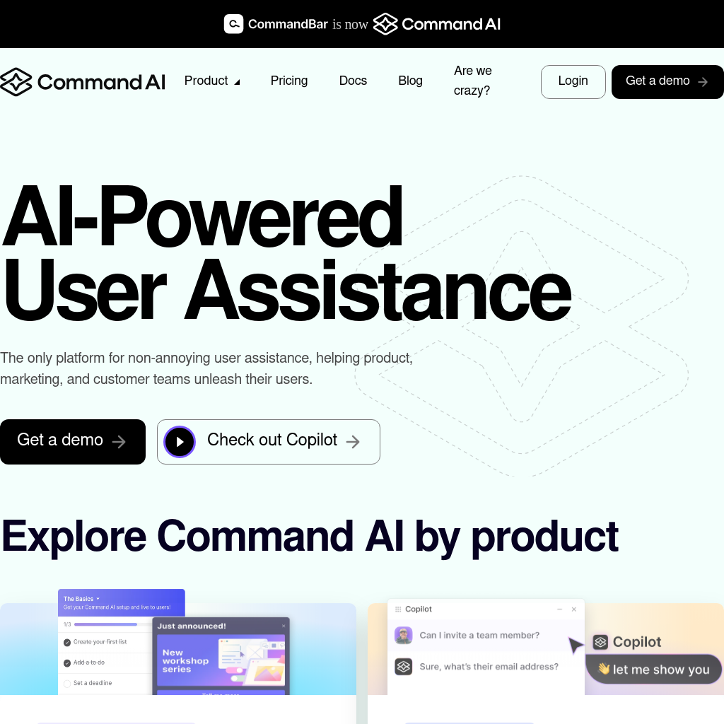 Command AI | AI-Powered User Assistance for Growth Teams