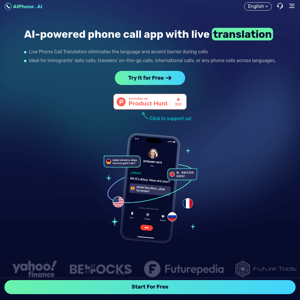 AIPhone.AI: AI-Powered Phone Call App for Live Translation & Transcription