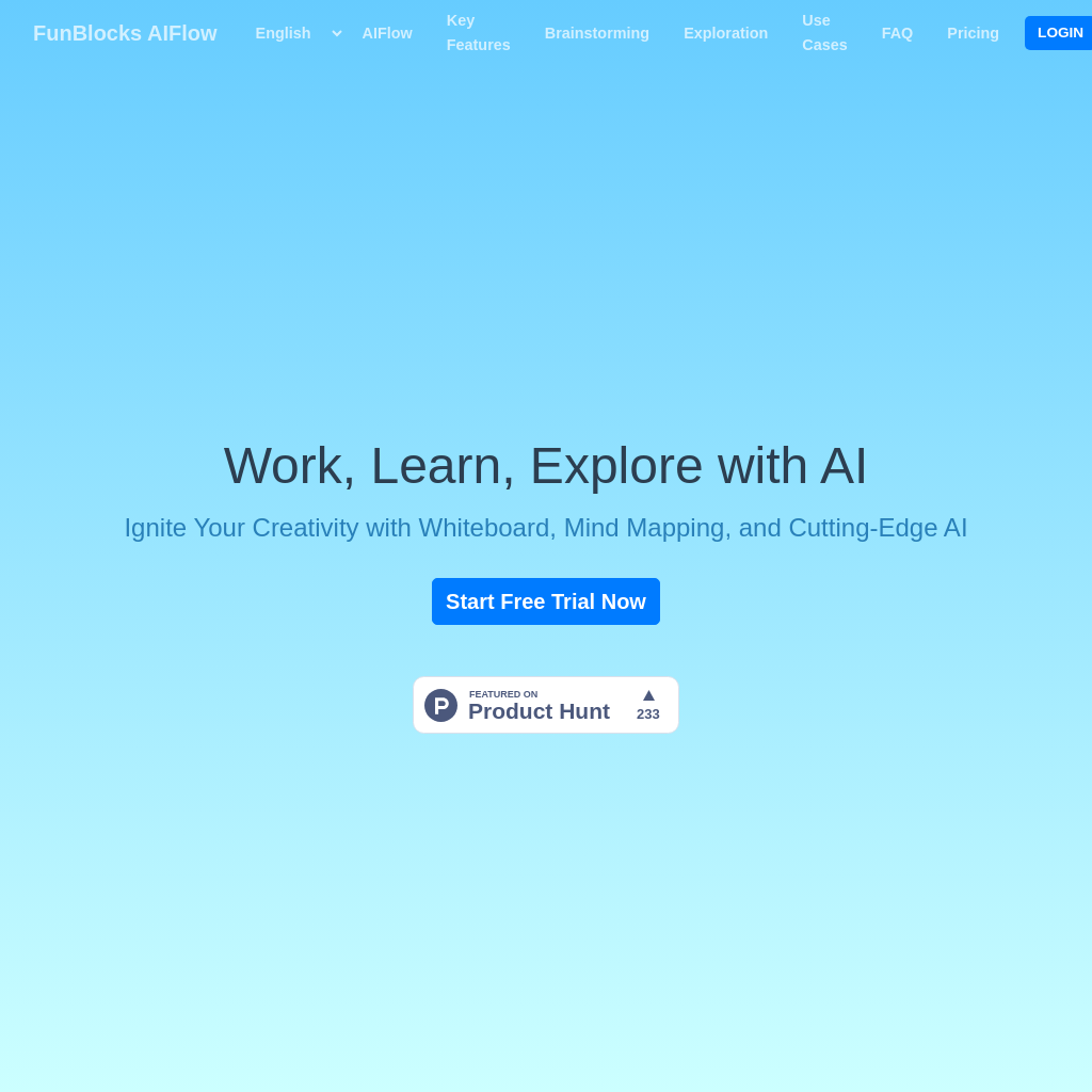 FunBlocks AIFlow - Ignite Creativity with AI Whiteboard & Mind Mapping