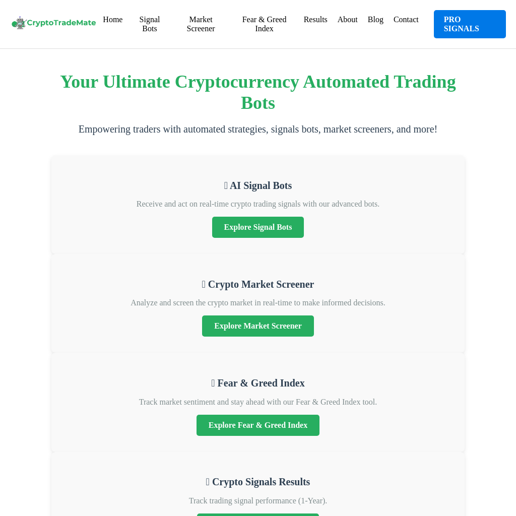 CryptoTradeMate - Advanced Automated Crypto Trading Bots