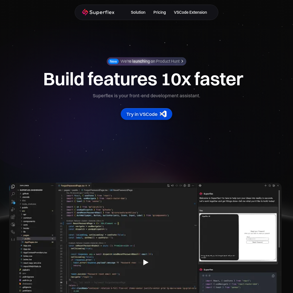 Superflex - Your AI Frontend Development Assistant