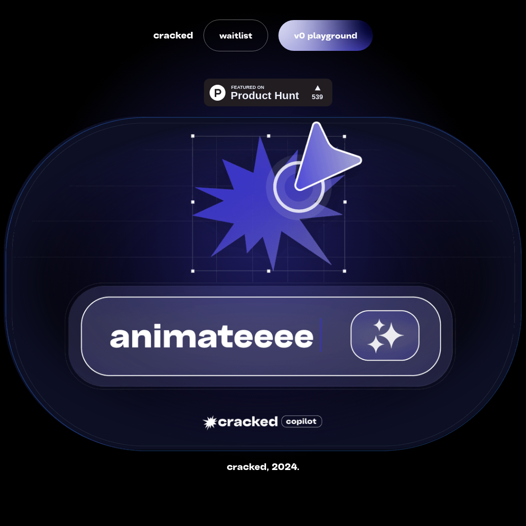 Cracked - Your AI Motion Graphics Copilot for Instant Animation