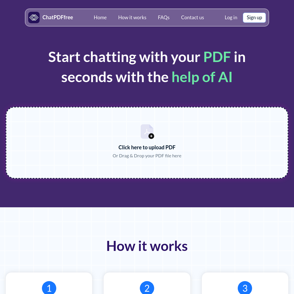 ChatPDF Free - 與 PDF 文件輕鬆互動的 AI 工具