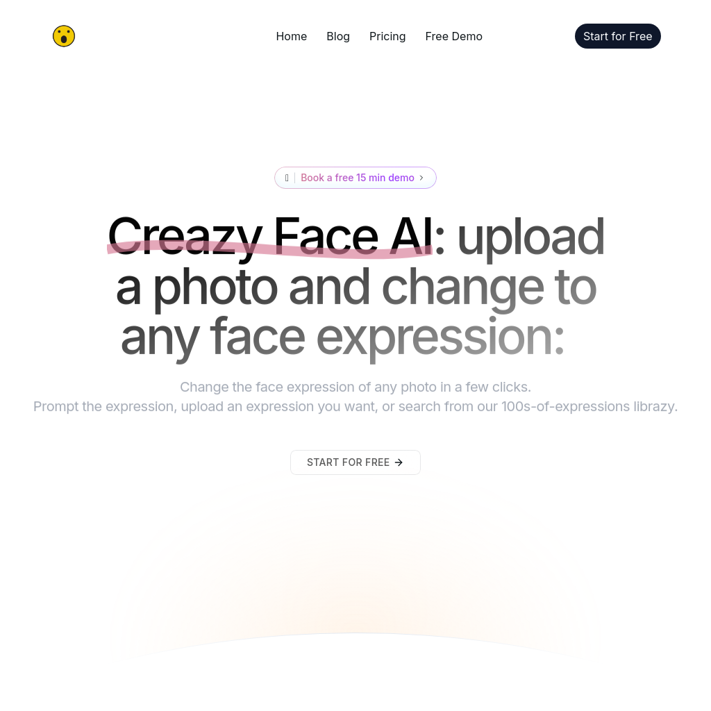 CrazyFace AI: 写真をアップロードして任意の表情に変更しよう