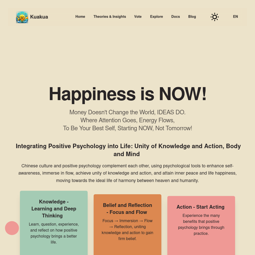 Happiness Unleashed: Empower Yourself with Psychology & AI | kuakua