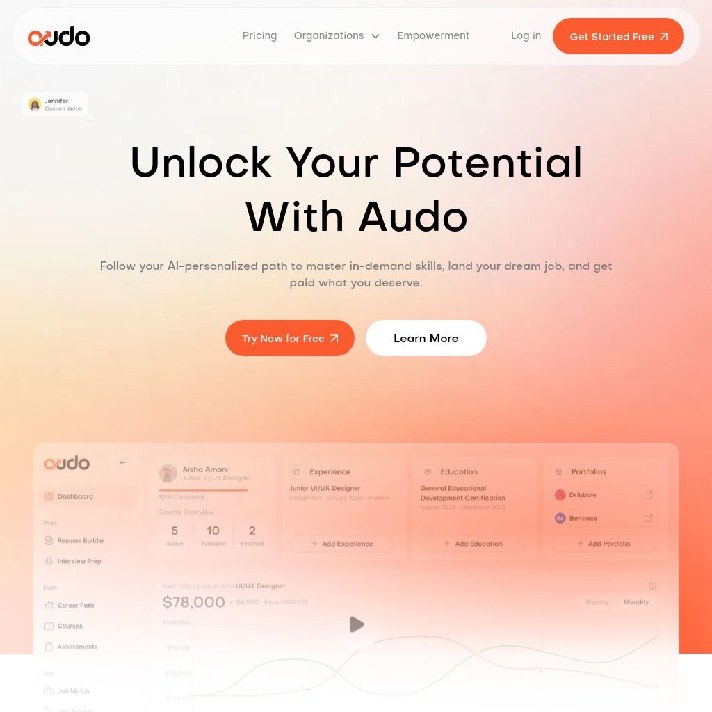 Audo: Your AI Career Concierge for Job Success