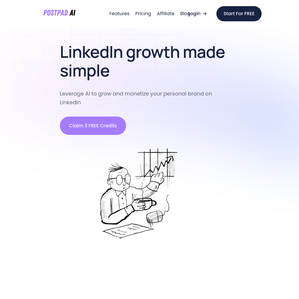 PostPad AI - Effortless LinkedIn Growth for Your Personal Brand