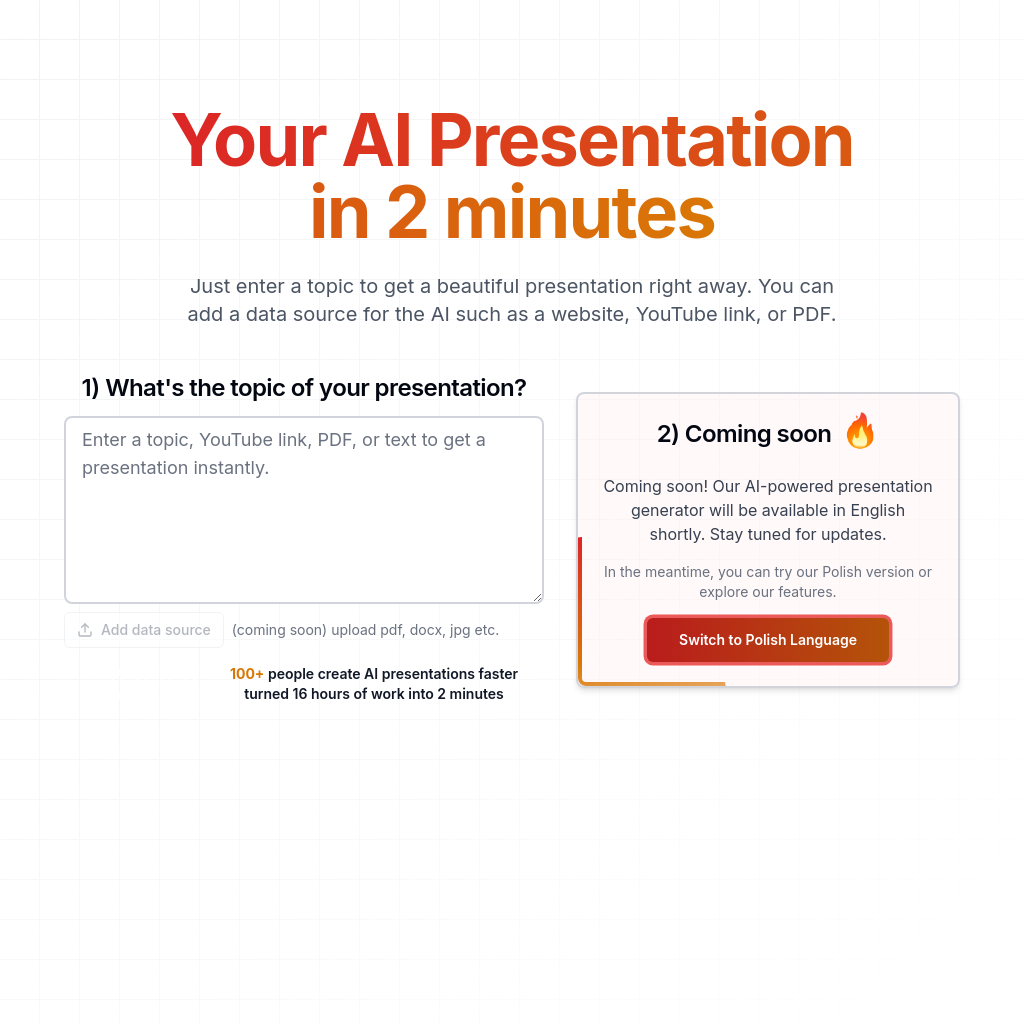 Prezentacja AI - Generador de Presentaciones con Inteligencia Artificial Online