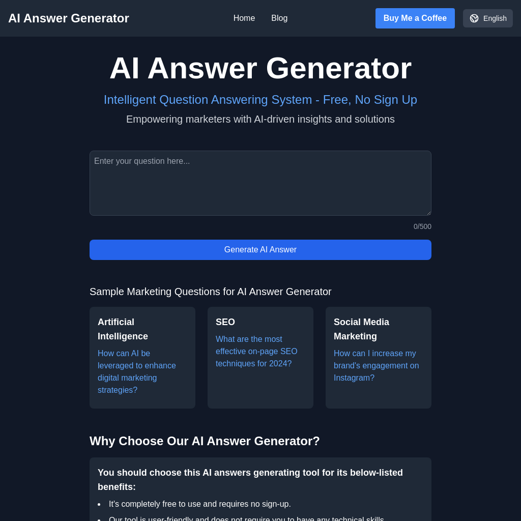 AI Answer Generator - Instant Digital Marketing Solutions | AIAnswer.pro