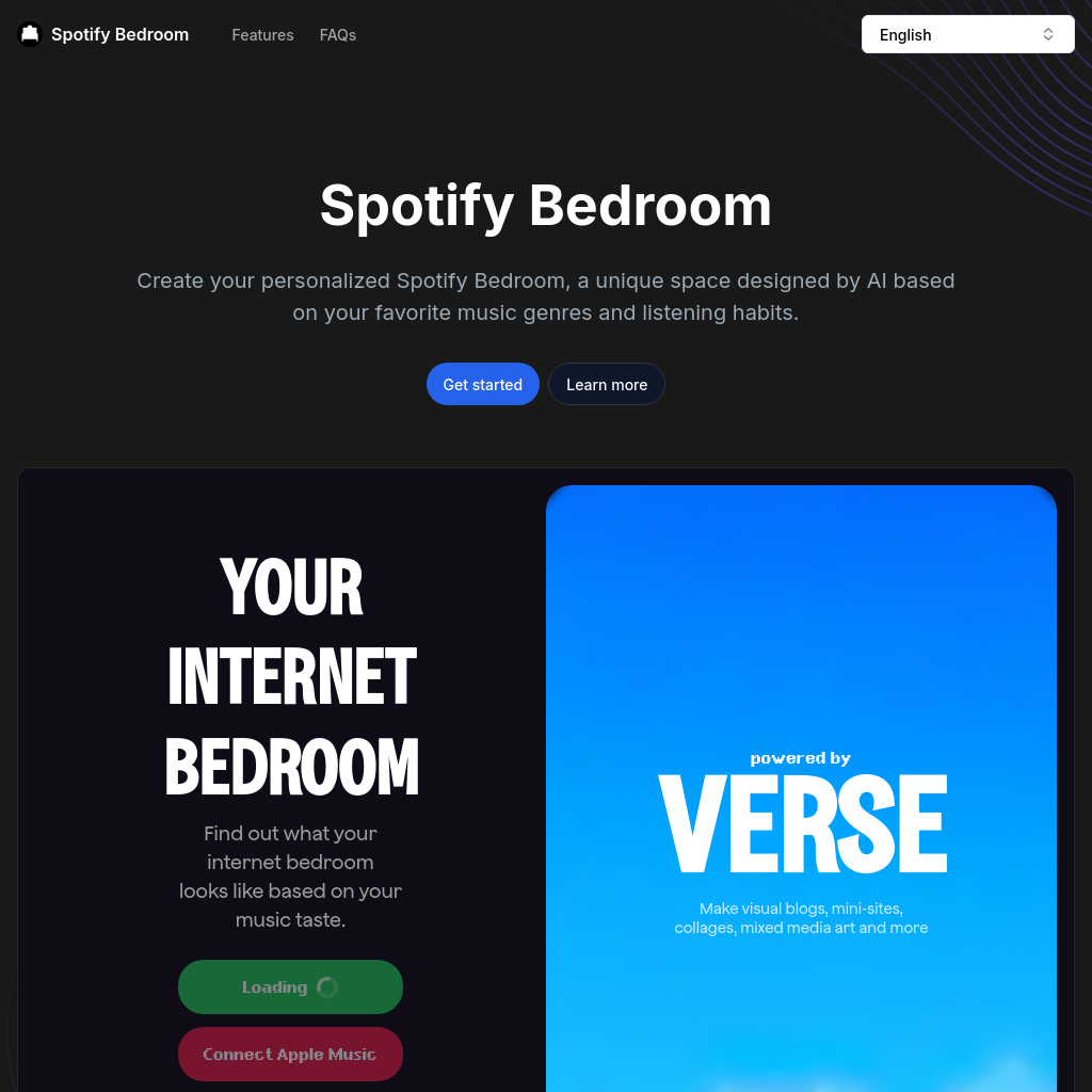 Spotify Bedroom - Crea tu dormitorio musical personalizado al instante