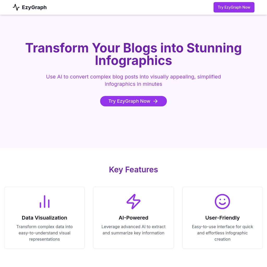EzyGraph - AI-Powered Infographic Creator for Blogs